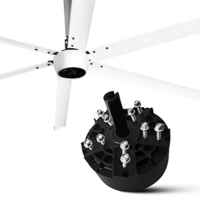Motor de ventilador de tecto HVLS de magneto permanente síncrono de 2,4 M 8FT para refrigeração comercial