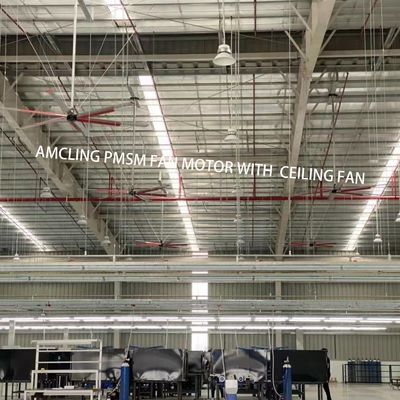 1500W 220v Ventilador HVLS Industrial de teto para espaços grandes 6,1 m 7,3 m 12ft 10ft Diâmetro