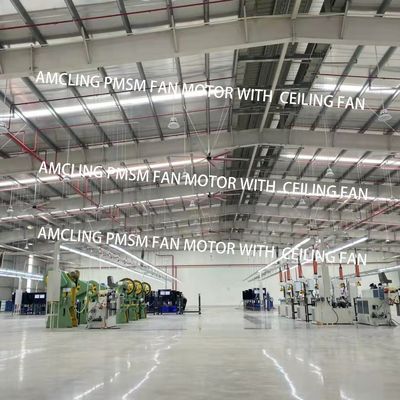 IE 1 Eficiência 1100w Motor PMSM de 3 fases para ventilador de teto HVLS BLDC industrial grande