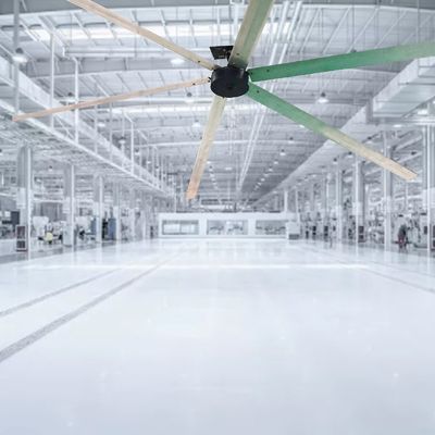 Motor de ventilador de refrigeração BLDC silencioso e poderoso de 24 pés 1500W para ventilador de teto HVLS industrial