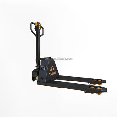 Caminhão de elevação de 1 tonelada Rodas Nylon PU Power Souce DC MOTOR AMTHI Tesoura Caminhão de paletes