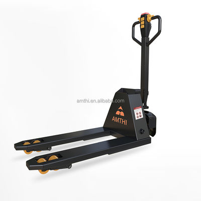 Caminhão de elevação de 1 tonelada Rodas Nylon PU Power Souce DC MOTOR AMTHI Tesoura Caminhão de paletes