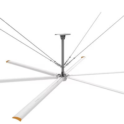 AMCLING 220V 380V Ventilador de fluxo axial 1500W Magnético permanente Ventilador de teto HVLS síncrono