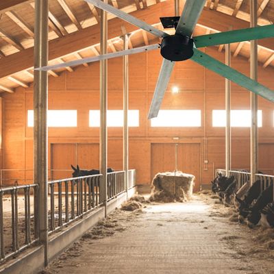 Resistente à corrosão anodizante de alumínio de liga de lâmina Material PMSM Motor para 1.5KW HVLS ventilador