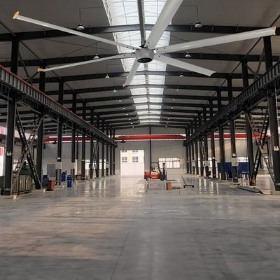 24 pés 7,3 m 5 lâminas 1,5 kW grande ventilador de teto HVLS para a Europa