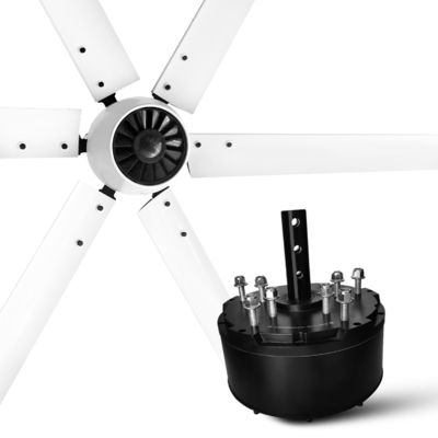 Tecnologia da Malásia 24FT/20FT Ventiladores de teto grandes com grande fluxo de ar e comprimento de ventilador de 3-8M