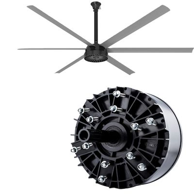 Motor de corrente contínua sem escovas de 48v 2000w monofásico para ventilador industrial de teto de refrigeração HVLS BLDC