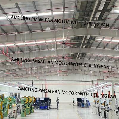 Motor PMSM de 3 fases 220V/380V 400W para grande ventilador de teto industrial BLDC Design durável